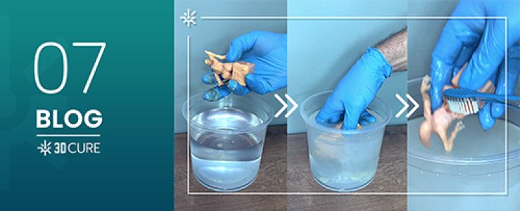 como limpar resina de peças impressas?