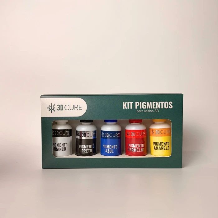Kit 5 cores de Pigmento para Resina 3D - Imagem 2