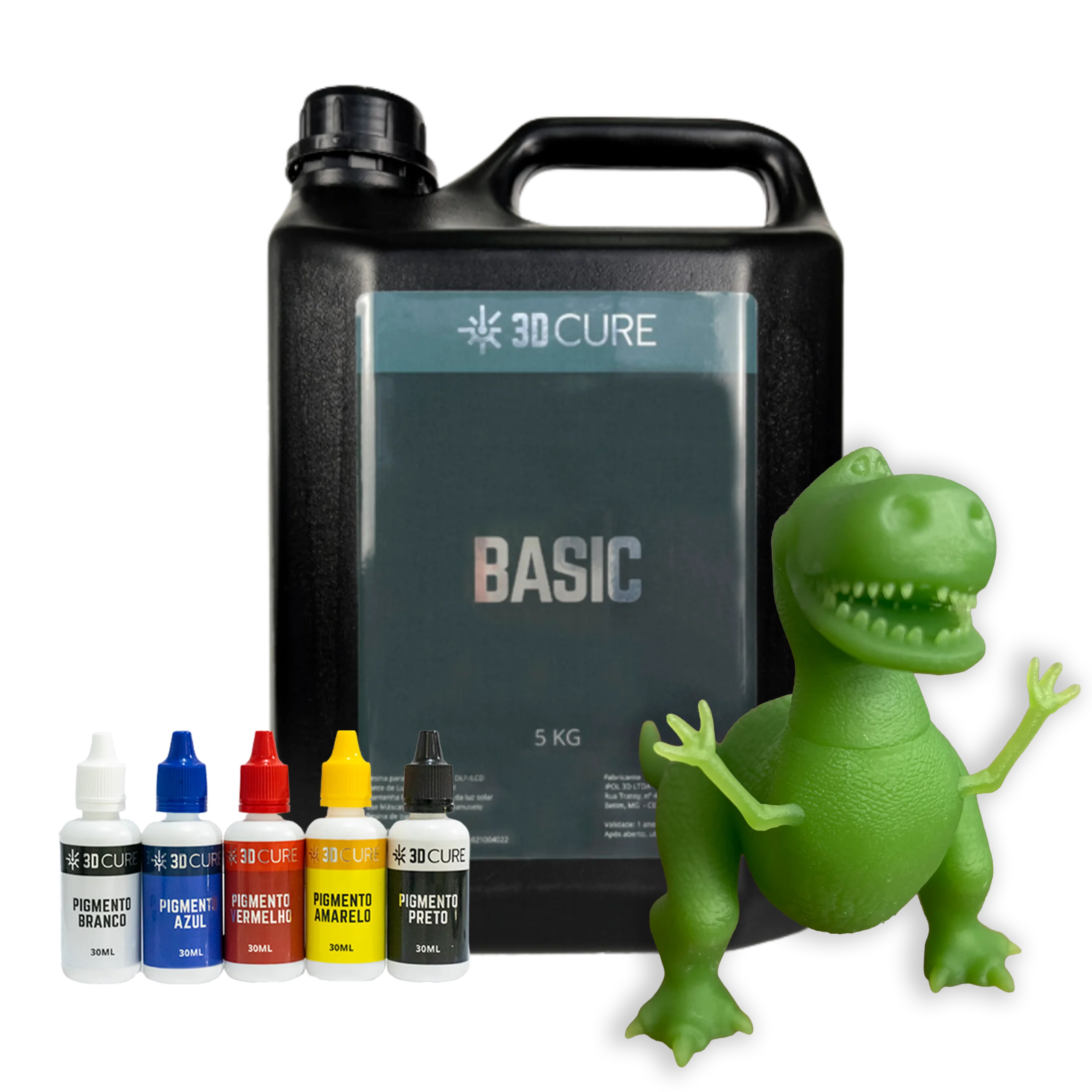 Combo 1 Resina 3D Basic Clear 5 Kg + 1 Kit Pigmentos - Imagem 2