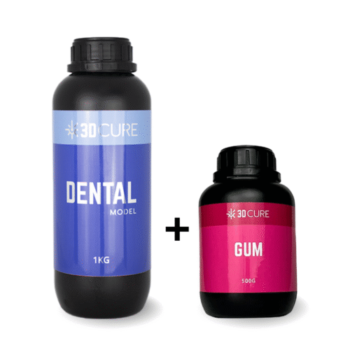 Kit Resina 3D Cure Gum 500g + Dental Model Marfim 1kg - Odontologia - Imagem 2