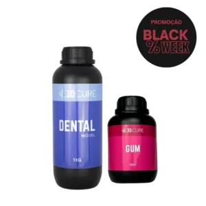 Kit de Resina 3D Cure Gum 500g + Dental Model Marfim 1kg - Odontologia