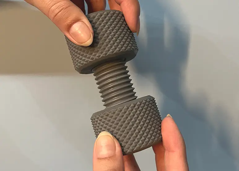 Enforcamento mecânico feito com resina 3d