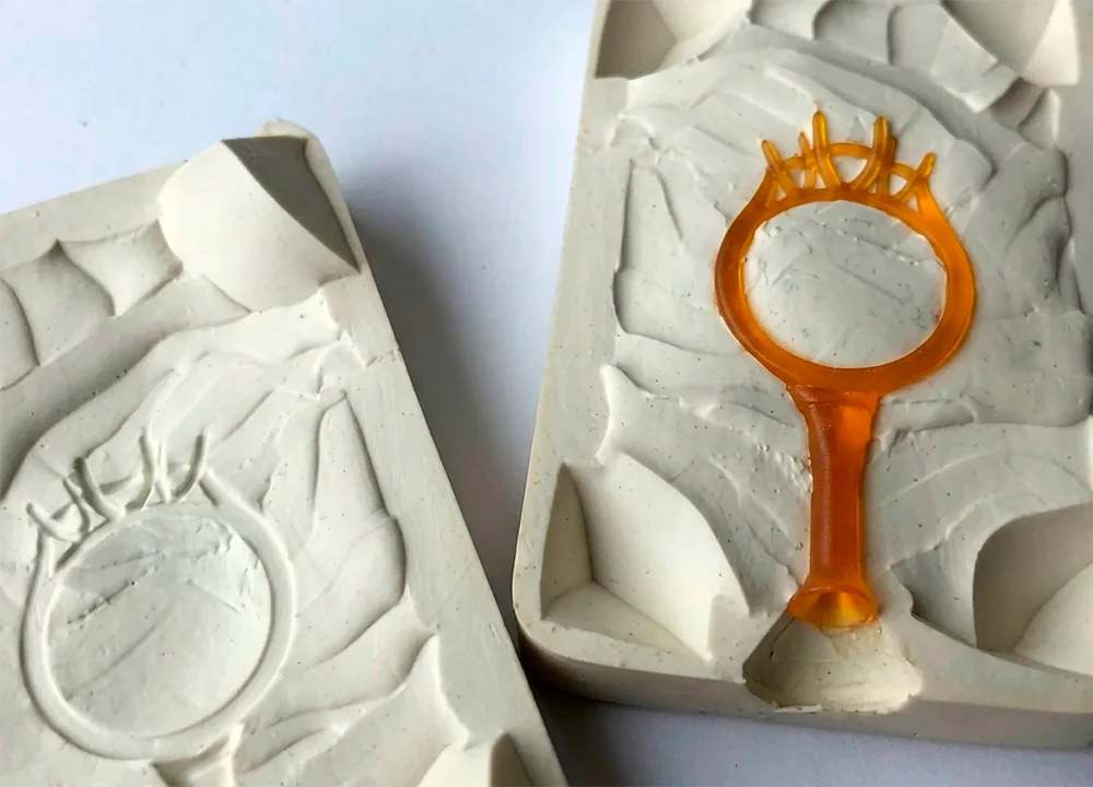 peça de impressão 3D Vulcanizada